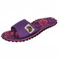 Mobile Preview: GUMBIES Pantolette "Slide" Purple Hibiscus