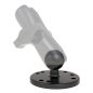 Preview: RAM Mounts Basisplatte rund - B-Kugel, Platten-Durchmesser 63,5 mm, AMPS-Lochraster