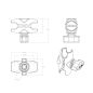 Preview: RAM Mounts Alu-Verbindungsarm mit 61mm für B Kugeln 1 Zoll