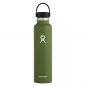 Preview: Hydro Flask Standard Mouth Isolierflasche 18 OZ (532ml) / 24 OZ (710ml) olive