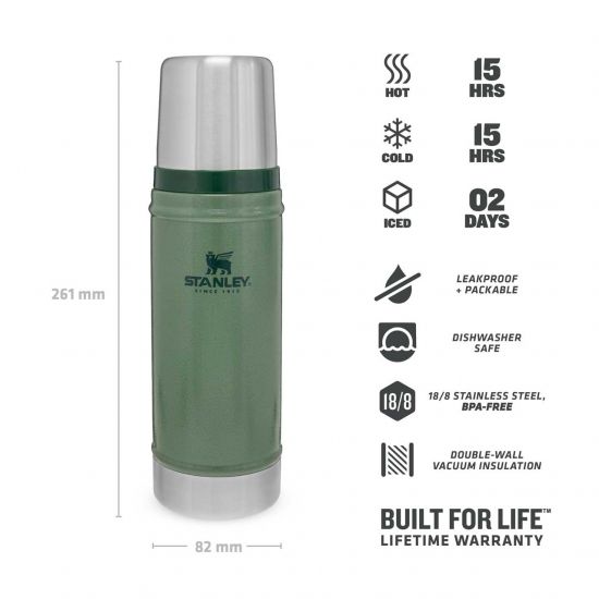 STANLEY Classic Vakuum-Flasche 470 ml "grün"