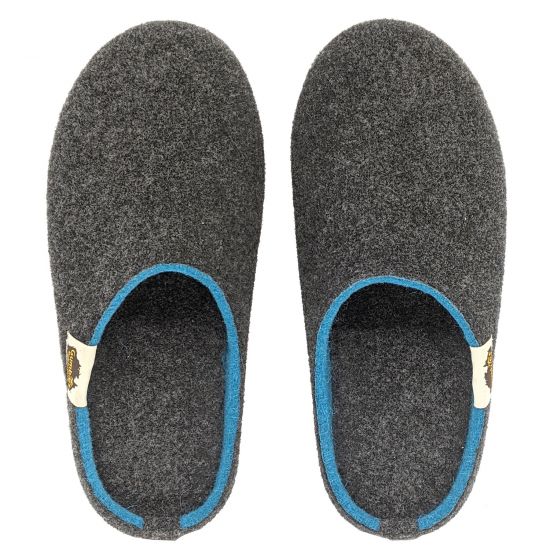 GUMBIES Hausschuhe "Outback Slipper" Charcoal & Turquoise