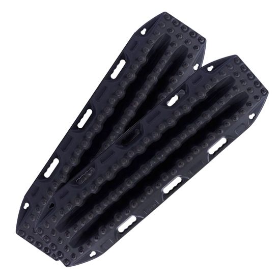 MAXTRAX 2 Stück Bergungsboards "XTREME" mit 88 Alu-Zähnen, Schwarz