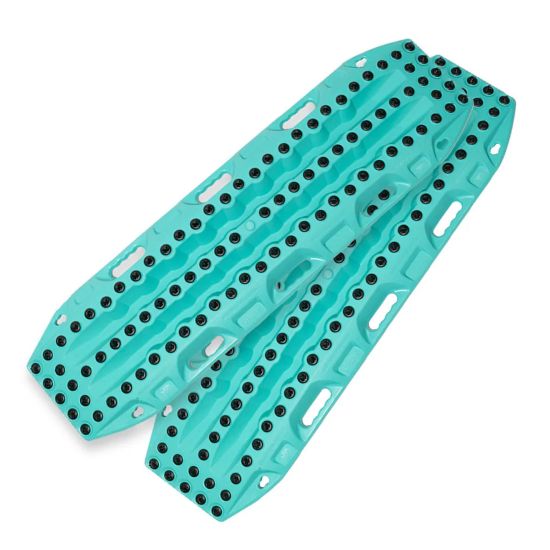 MAXTRAX 2 Stück Bergungsboards "XTREME" mit 88 Alu-Zähnen, Türkis