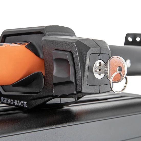 Preview: RHINO RACK 2 x Universalhalter "Stow it" abschließbar für Pioneer, HD- & Vortex