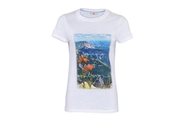 T-Shirt von Berglilie, Modell "Alexa" Weiß