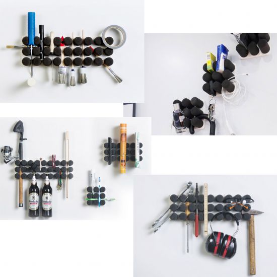 PINNNS universales Ordnungssystem "Duo" Anthtrazit & Weiß