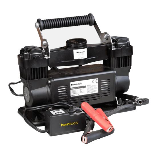 Preview: HORNTOOLS Doppelkolben-Kompressor "mobil" 24 Volt