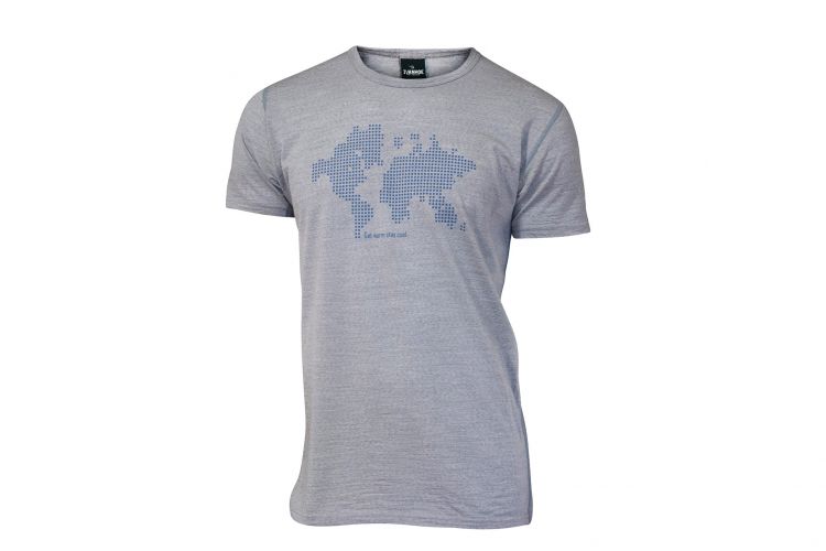 Herren-T-Shirt von IVANHOE, Modell "Agaton Earth" Grey Marl