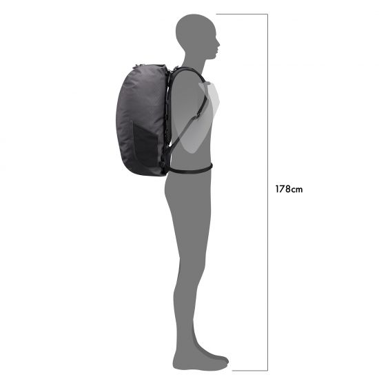 ORTLIEB Rucksack "Atrack Metrosphere 34L" Black Embossed