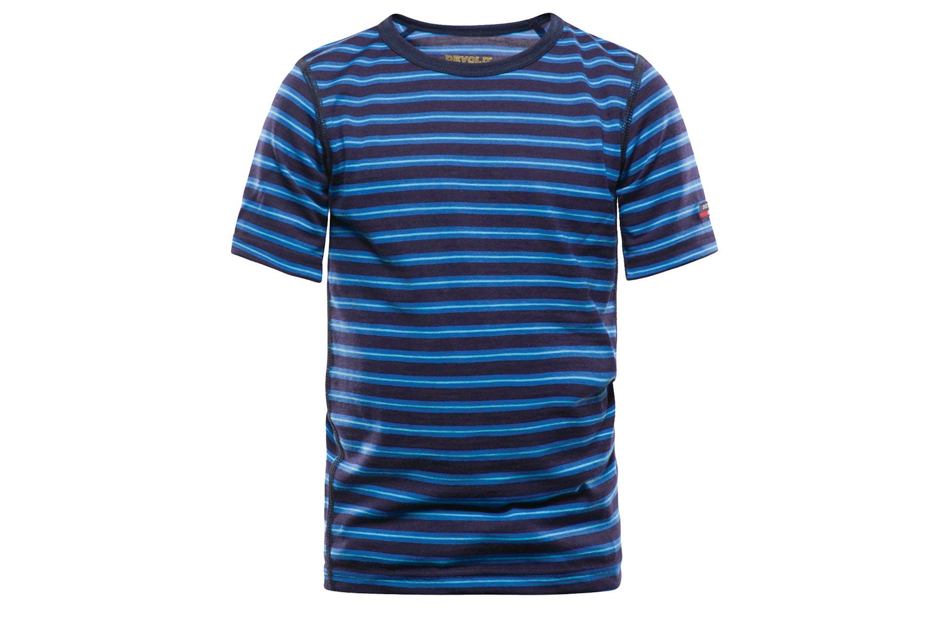 DEVOLD Breeze Kid, Modell "T-Shirt" Mistral Stripes