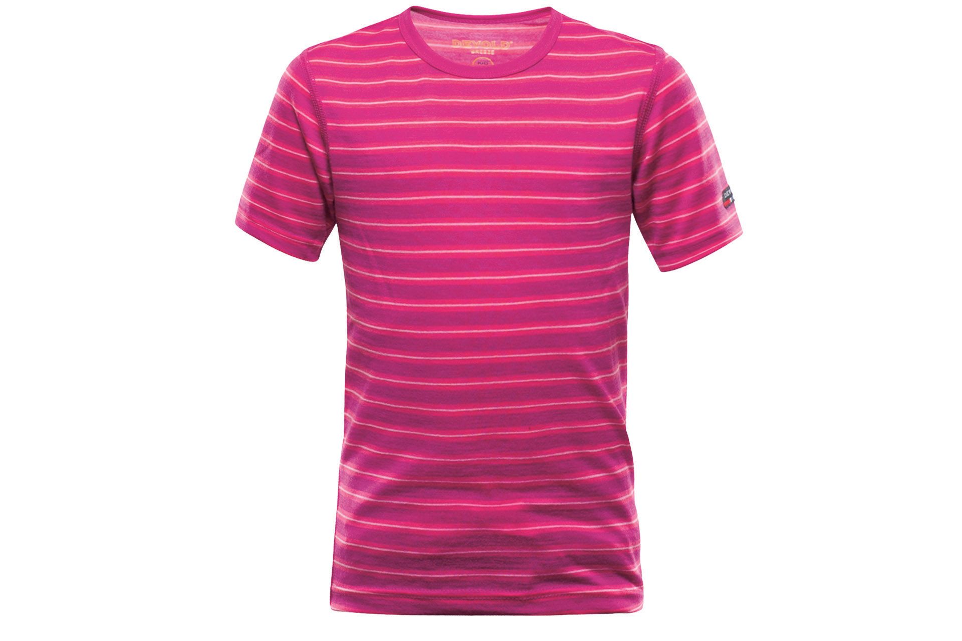 Abenteuer4x4 Com Devold Breeze Kid Modell T Shirt Fuchsia Stripes