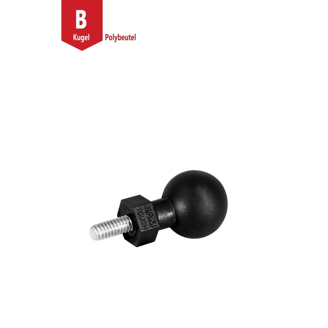 RAM Mounts Tough-Ball mit M8-1,25 Zoll x 8 mm Gewindestift - B-Kugel (1 Zoll)
