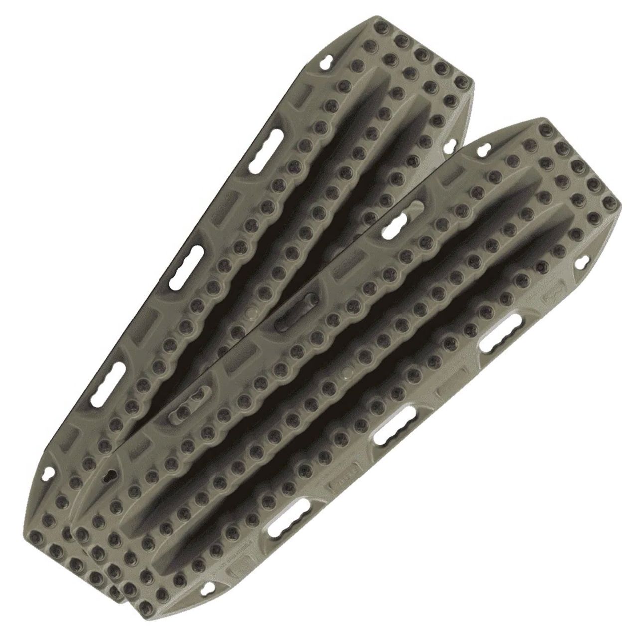 MAXTRAX 2 Stück Bergungsboards "XTREME" mit 88 Alu-Zähnen, Olive Drab