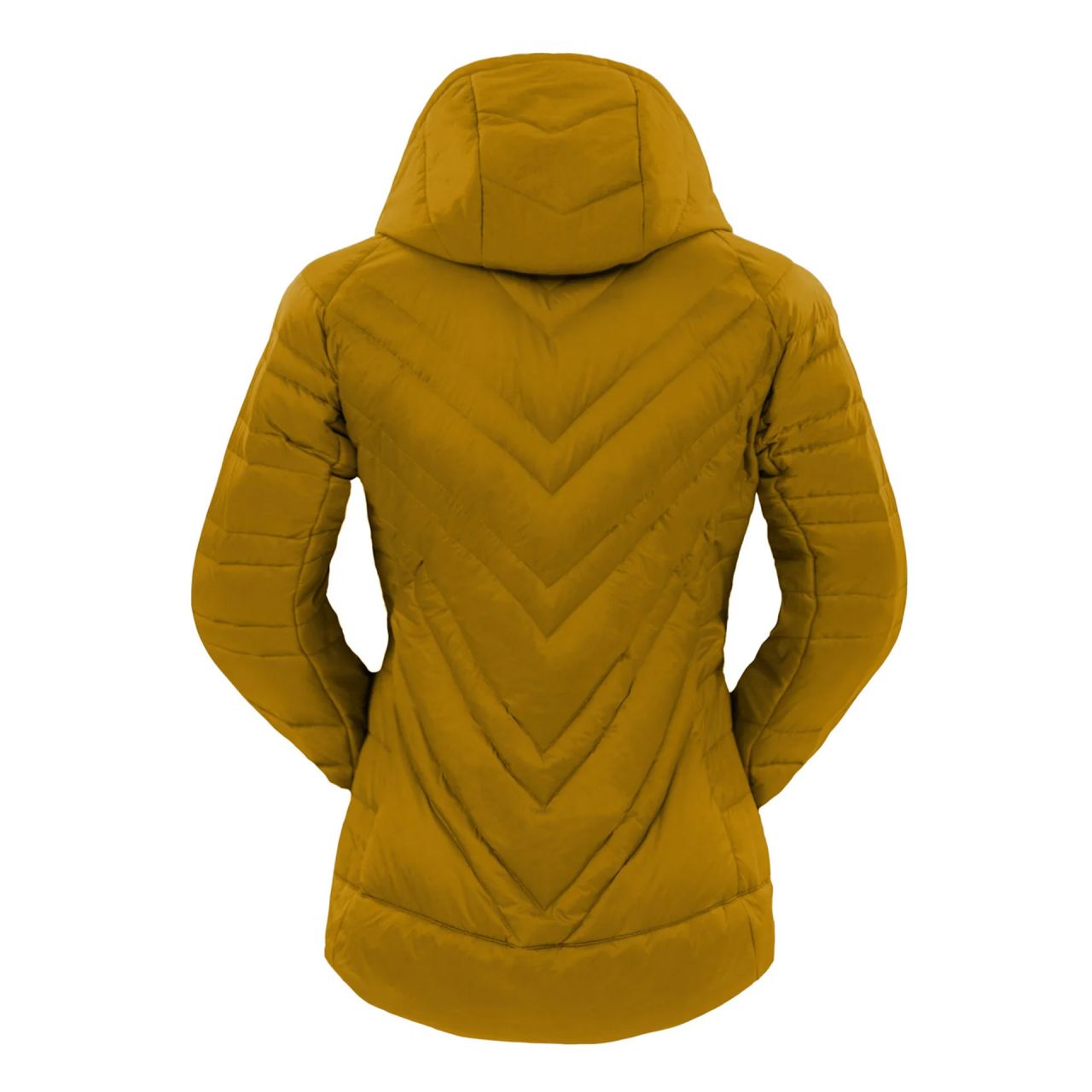 Damenjacke von GRÜEZI BAG, Modell  "Lightful DownWool Jacket" Pineapple - Mustard