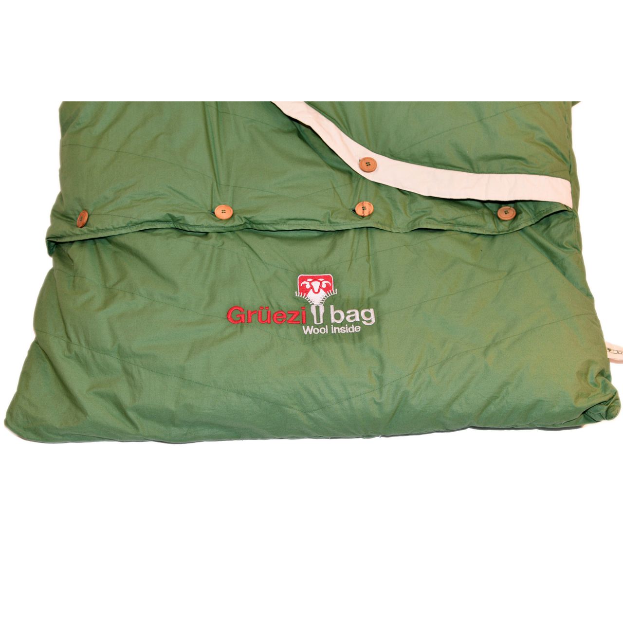 Grüezi bag Deckenschlafsack "Biopod DownWool Nature Comfort" Basil Green
