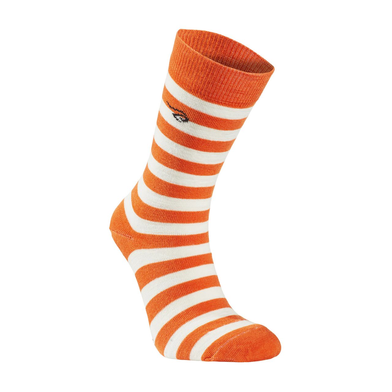 Wollsocke von IVANHOE, Modell "Stripe" Orange