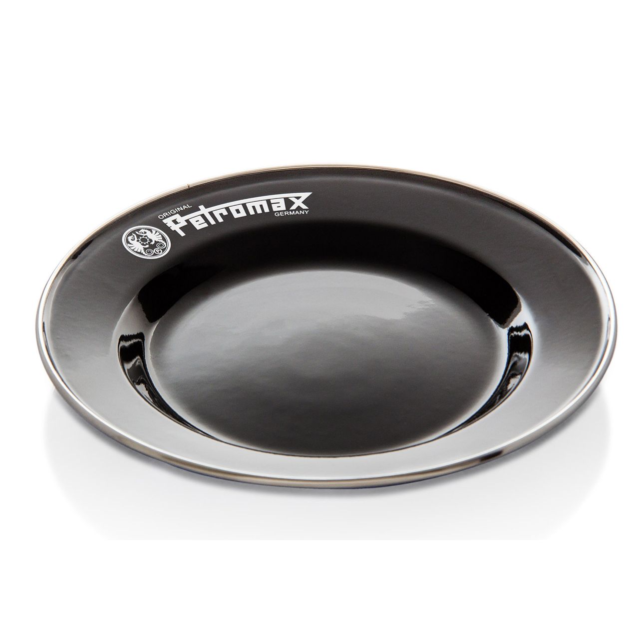 PETROMAX Emaille Teller 22 cm "Schwarz" 2er Set