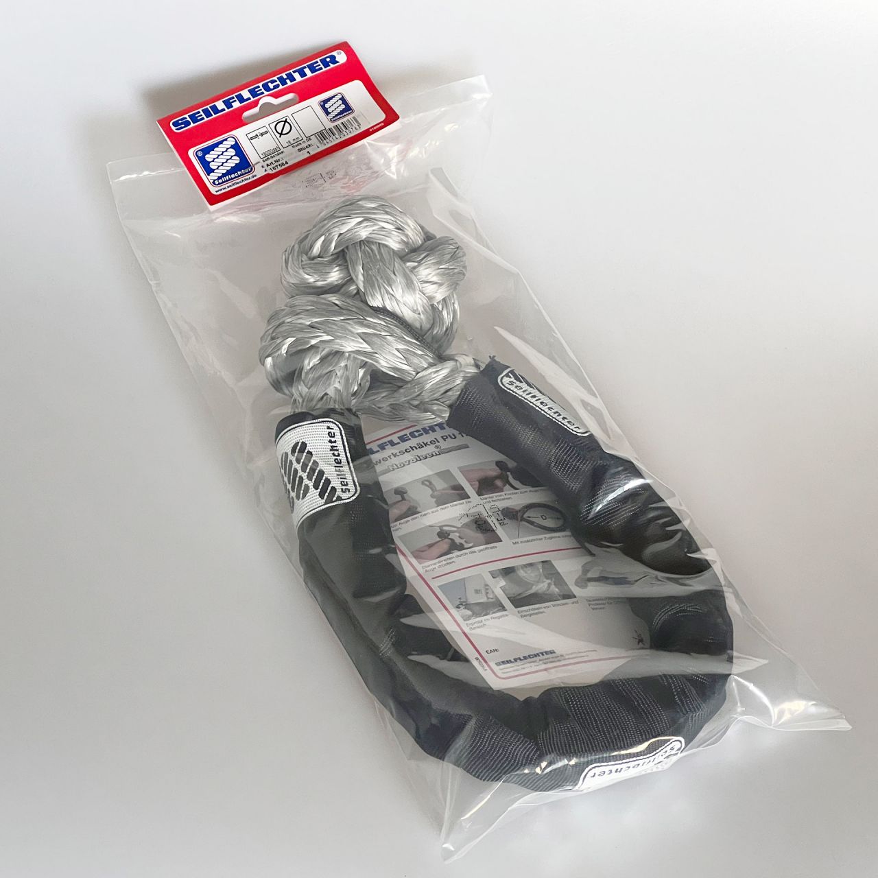 SEILFLECHTER Softschäkel aus Novoleen® mit 18t Bruchlast inkl. Schutzschlauch